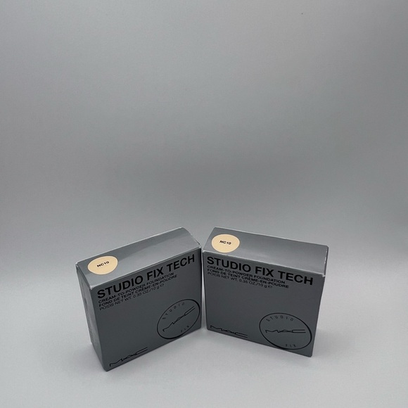 NEW MAC Studio Fix Tech Cream-to-Powder Foundation nc 10 NIB authentic 2 pack - Picture 2 of 12